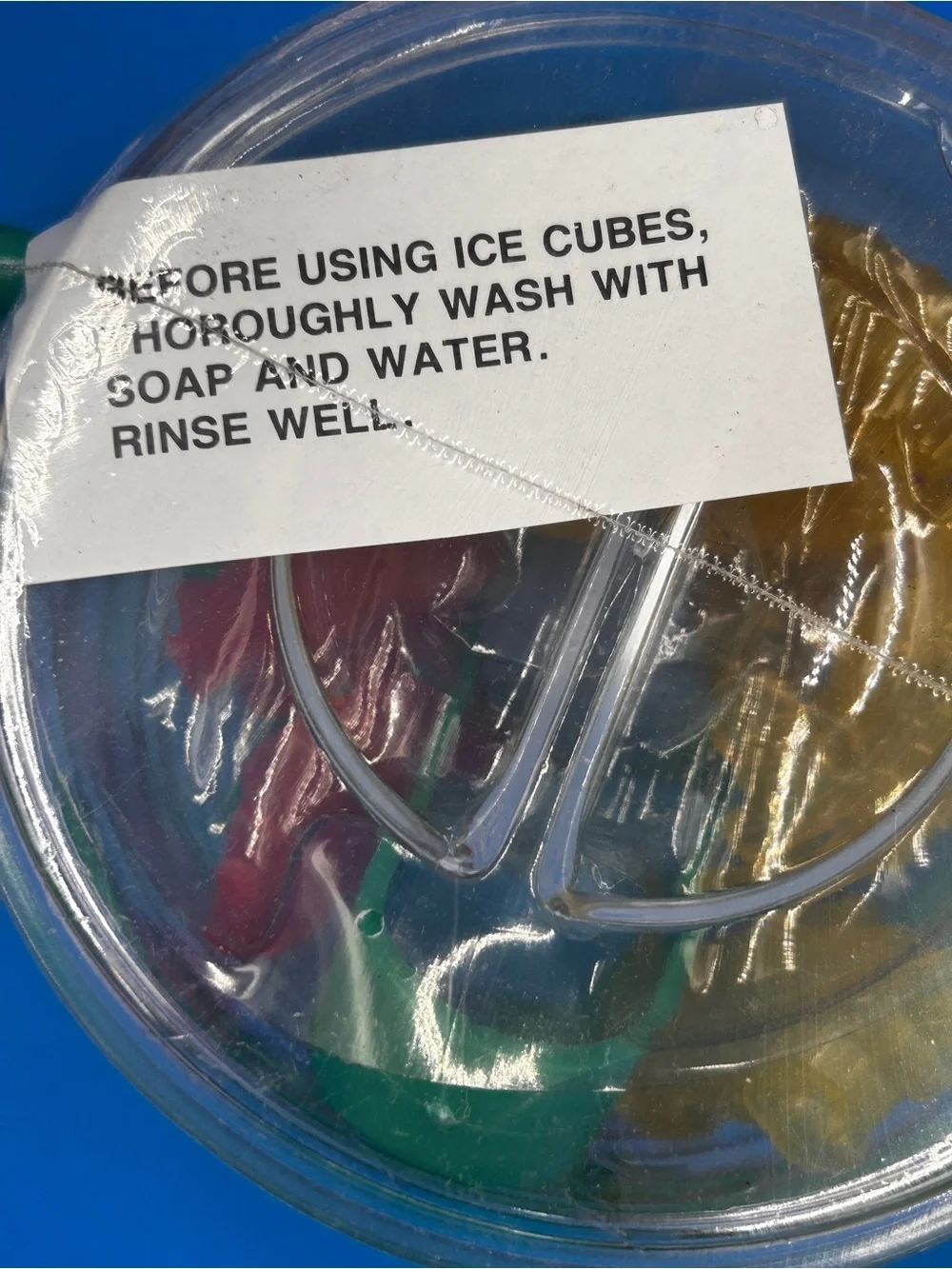 colorful, reusable ice cubes